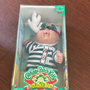 Cabbage patch Holiday Baby Doll - Green and White